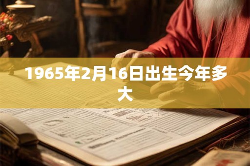 1965年2月16日出生今年多大
