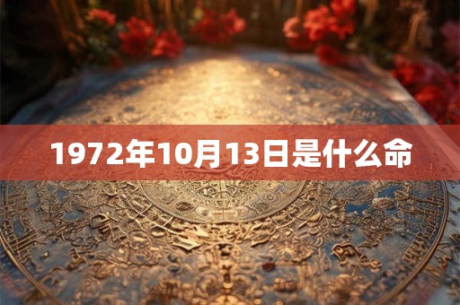 1972年10月13日是什么命