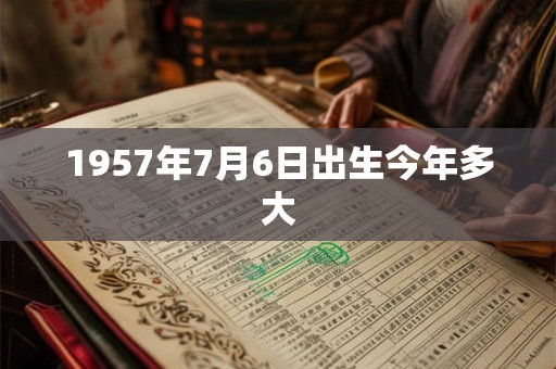 1957年7月6日出生今年多大