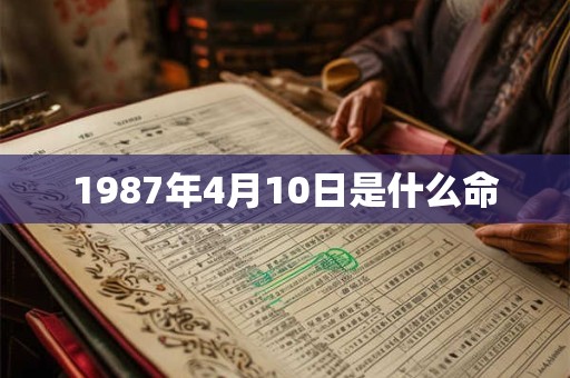 1987年4月10日是什么命