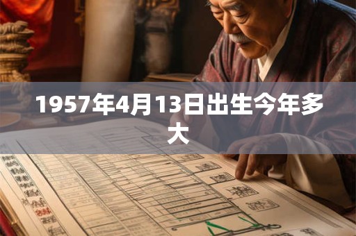 1957年4月13日出生今年多大
