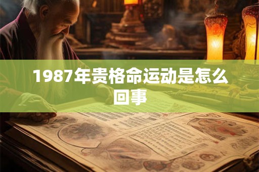 1987年贵格命运动是怎么回事