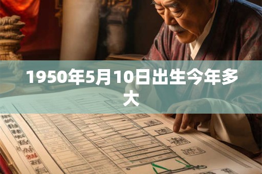 1950年5月10日出生今年多大