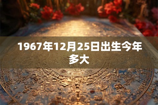 1967年12月25日出生今年多大