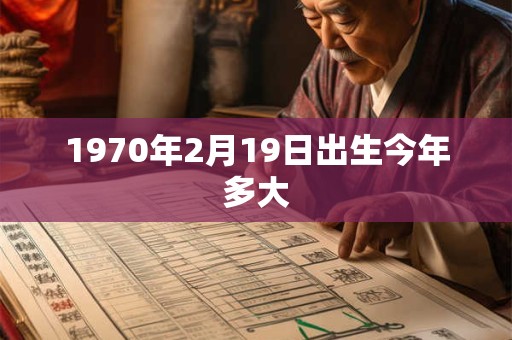 1970年2月19日出生今年多大