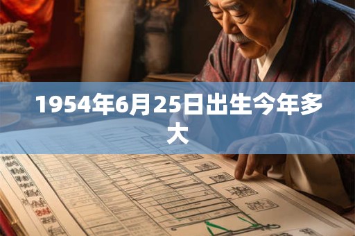 详细阅读:1954年6月25日出生今年多大 1954年6月25日出生今年多大
