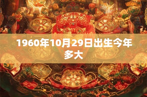 1960年10月29日出生今年多大