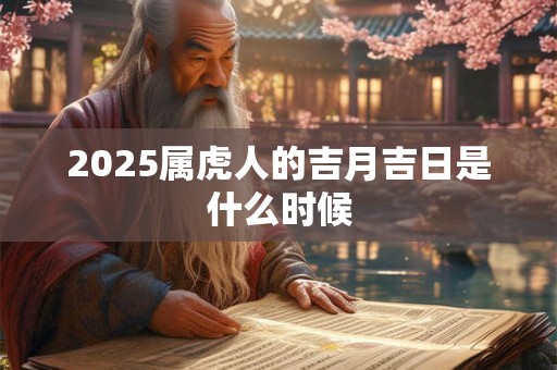 2025属虎人的吉月吉日是什么时候
