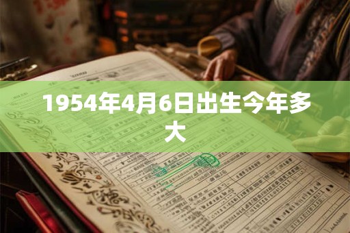 1954年4月6日出生今年多大