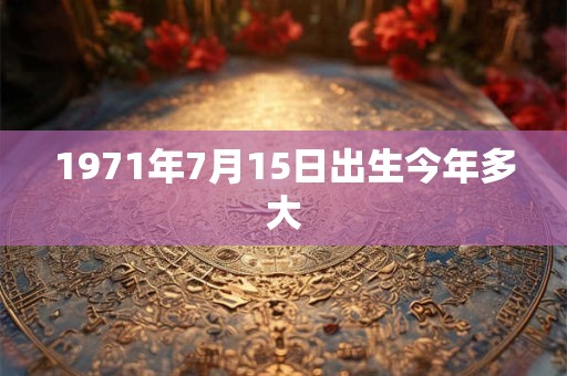 1971年7月15日出生今年多大