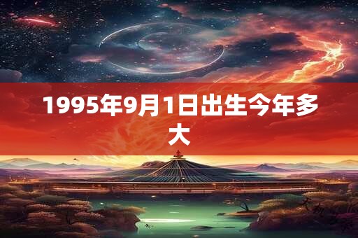 1995年9月1日出生今年多大