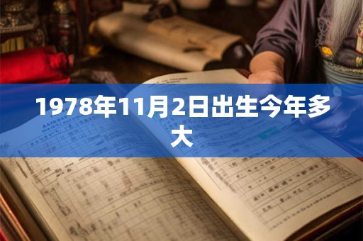 1978年11月2日出生今年多大