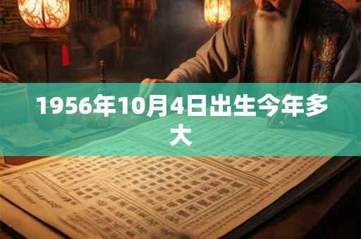 1956年10月4日出生今年多大