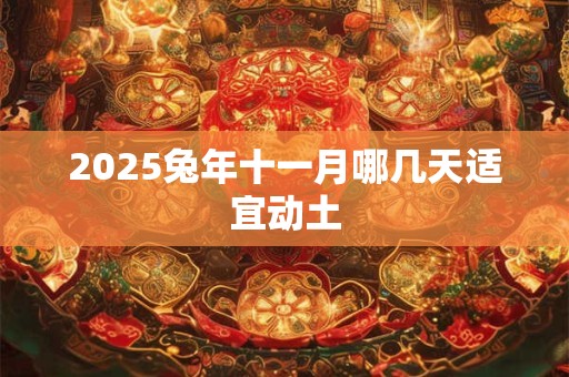 2025兔年十一月哪几天适宜动土
