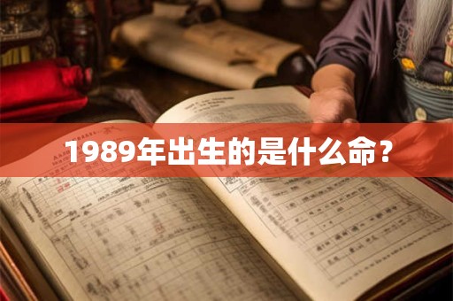 1989年出生的是什么命？