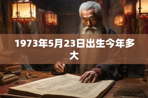 1973年5月23日出生今年多大