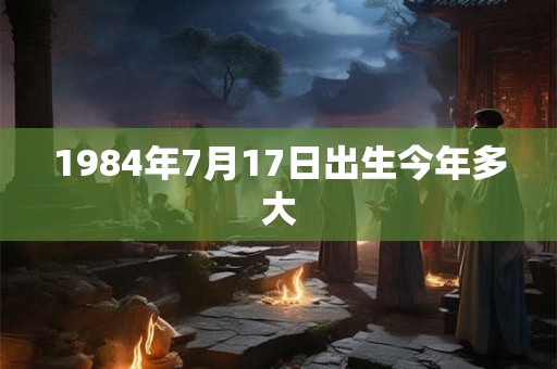 1984年7月17日出生今年多大