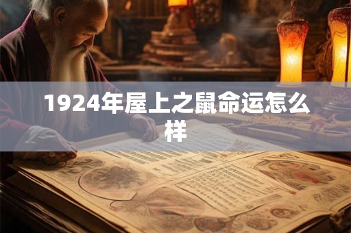 1924年屋上之鼠命运怎么样