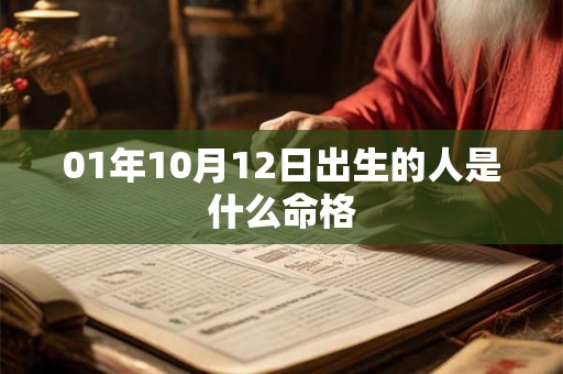 01年10月12日出生的人是什么命格