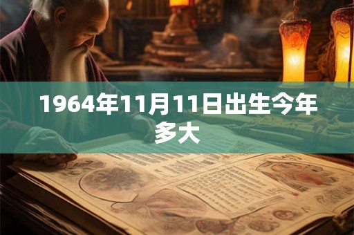 1964年11月11日出生今年多大