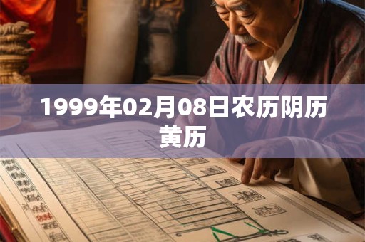 1999年02月08日农历阴历黄历