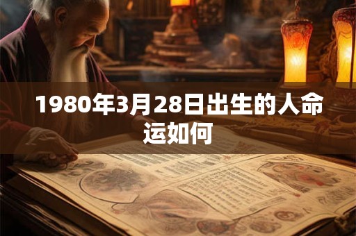 1980年3月28日出生的人命运如何