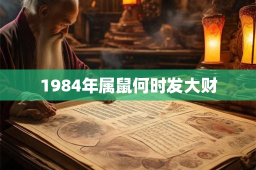 1984年属鼠何时发大财