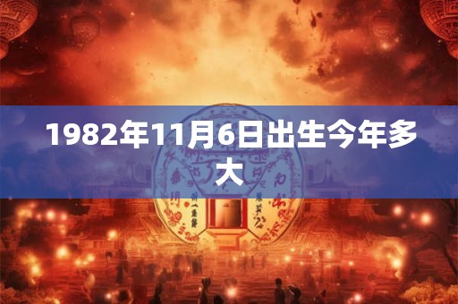 1982年11月6日出生今年多大