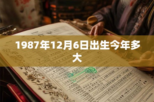 1987年12月6日出生今年多大