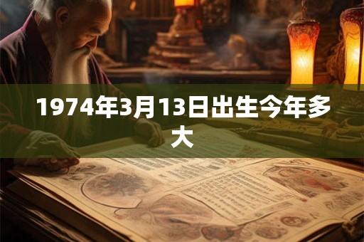 1974年3月13日出生今年多大