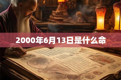 2000年6月13日是什么命