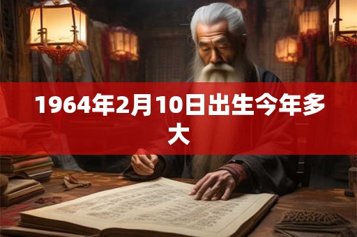 1964年2月10日出生今年多大