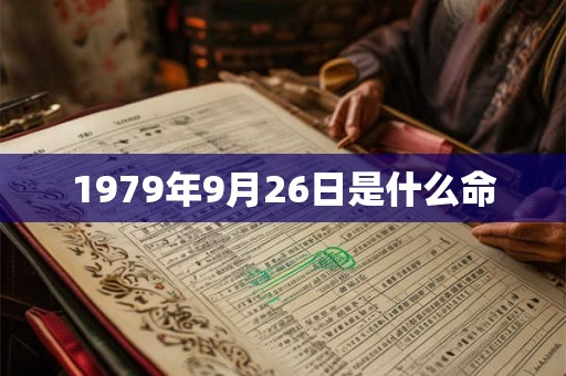 1979年9月26日是什么命