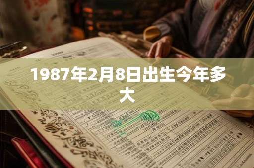 1987年2月8日出生今年多大