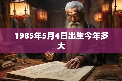 1985年5月4日出生今年多大