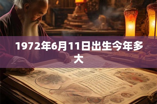1972年6月11日出生今年多大