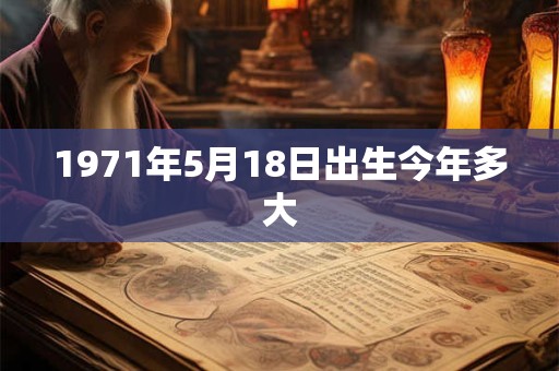 1971年5月18日出生今年多大