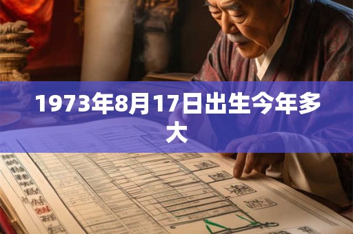 1973年8月17日出生今年多大