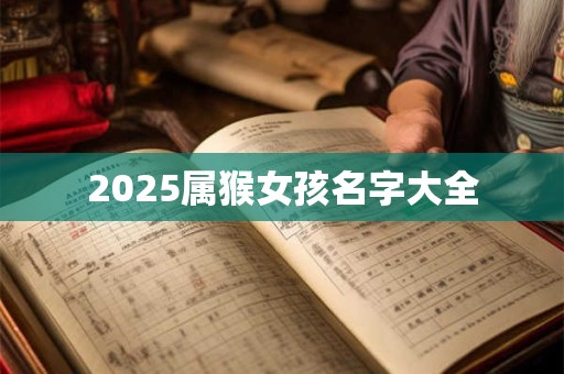 2025属猴女孩名字大全