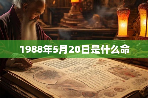 1988年5月20日是什么命