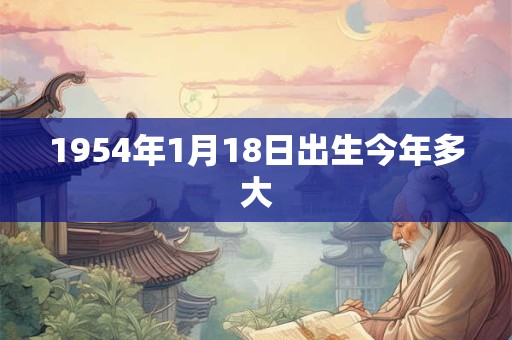 1954年1月18日出生今年多大