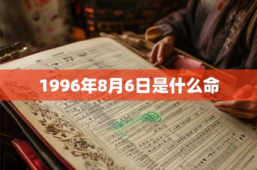 1996年8月6日是什么命