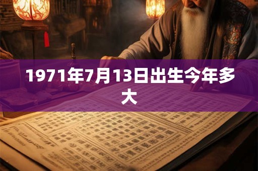 1971年7月13日出生今年多大
