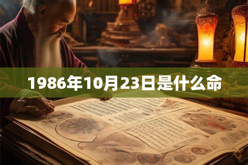 1986年10月23日是什么命