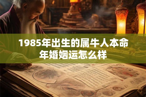 1985年出生的属牛人本命年婚姻运怎么样