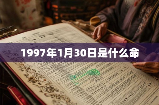 1997年1月30日是什么命