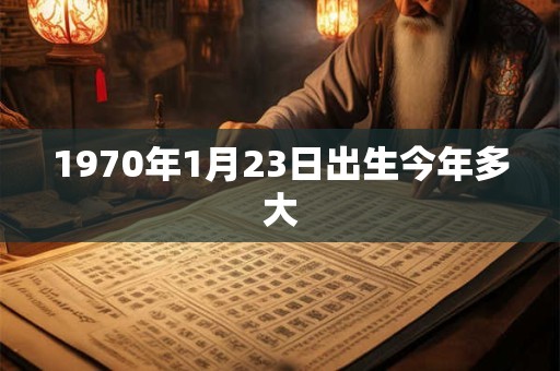 1970年1月23日出生今年多大