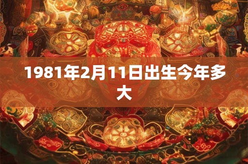 1981年2月11日出生今年多大