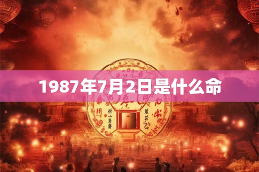 1987年7月2日是什么命
