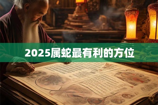 2025属蛇最有利的方位
